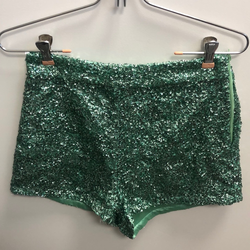 Sequin mermaid shorts